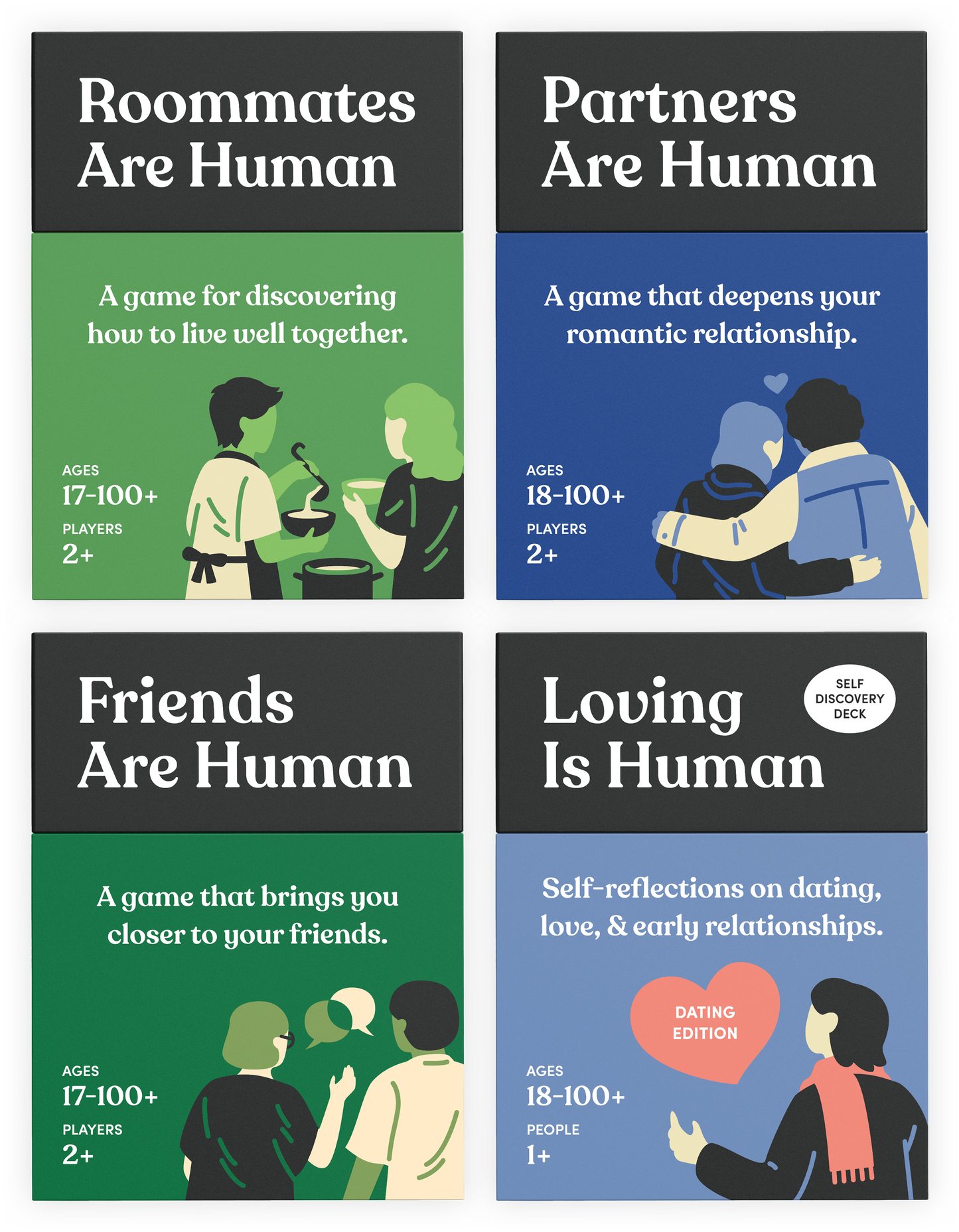 Roommates + Partners + Friends + Loving (Dating) Bundle