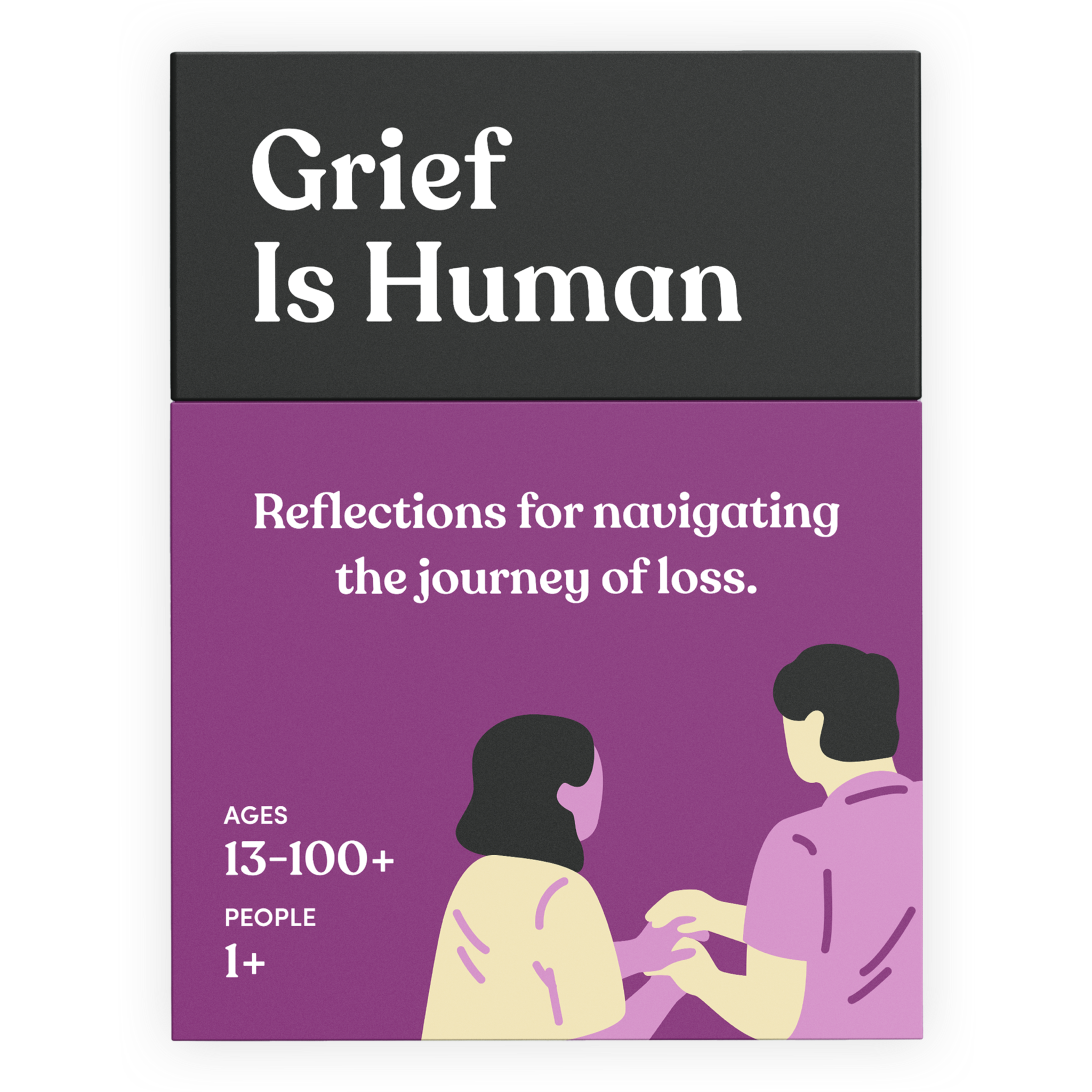 Reflection card deck titled 'Grief Is Human'