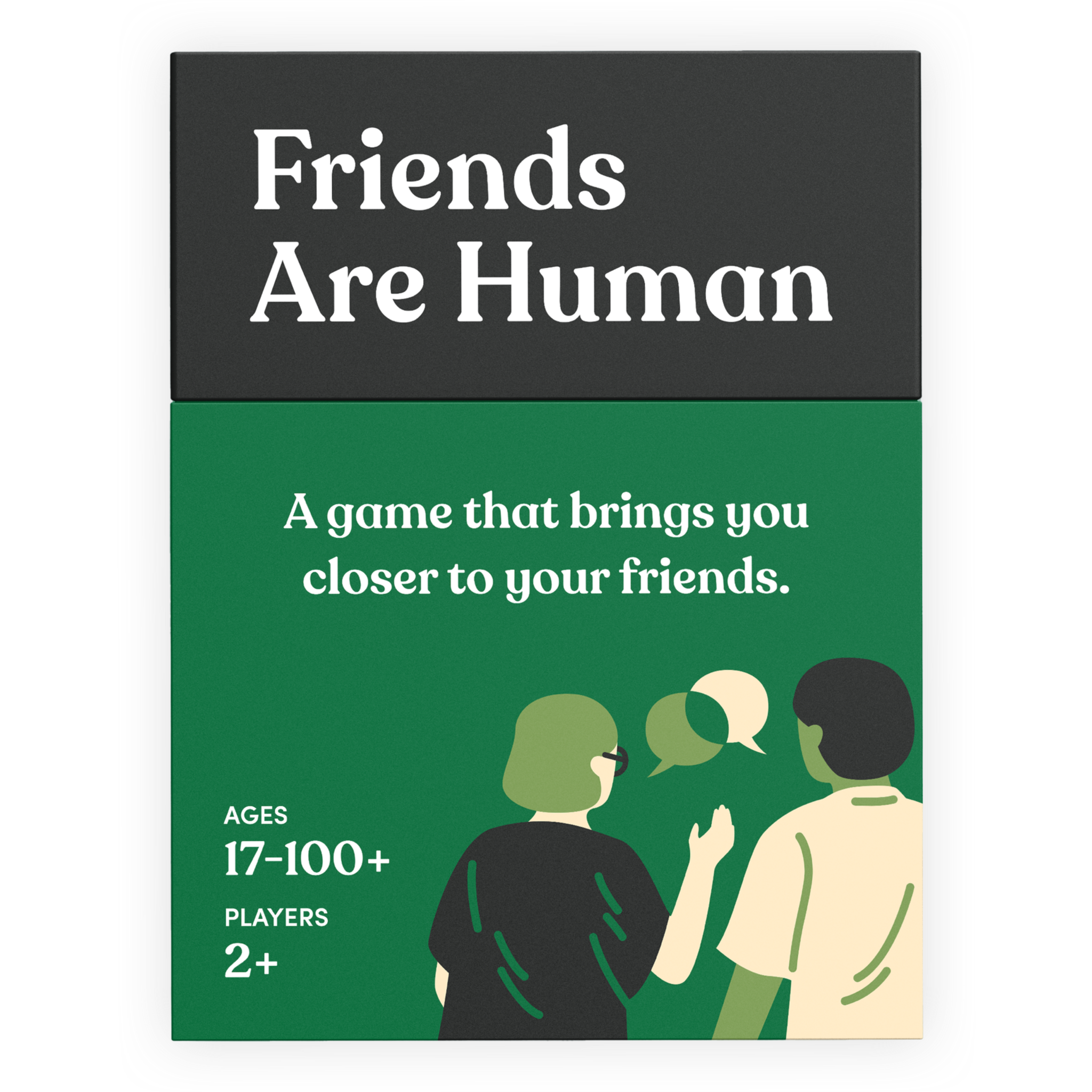 Relationship communication game package titled 'Friends Are Human'