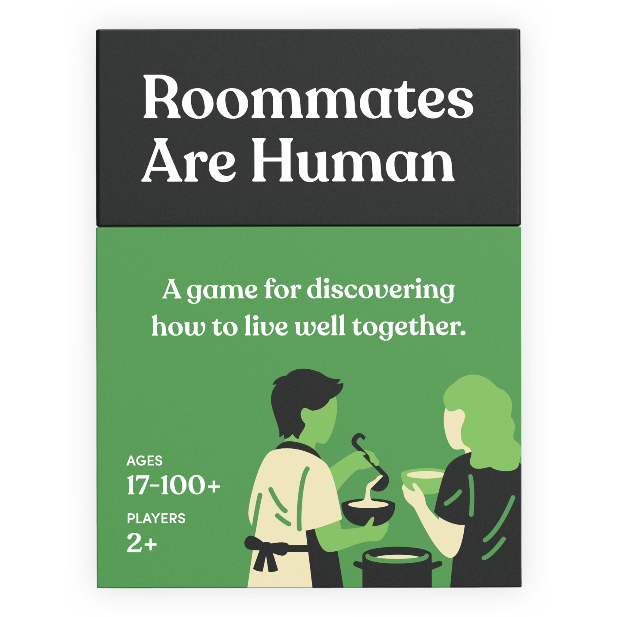 Relationship communication game package titled 'Roommates Are Human'