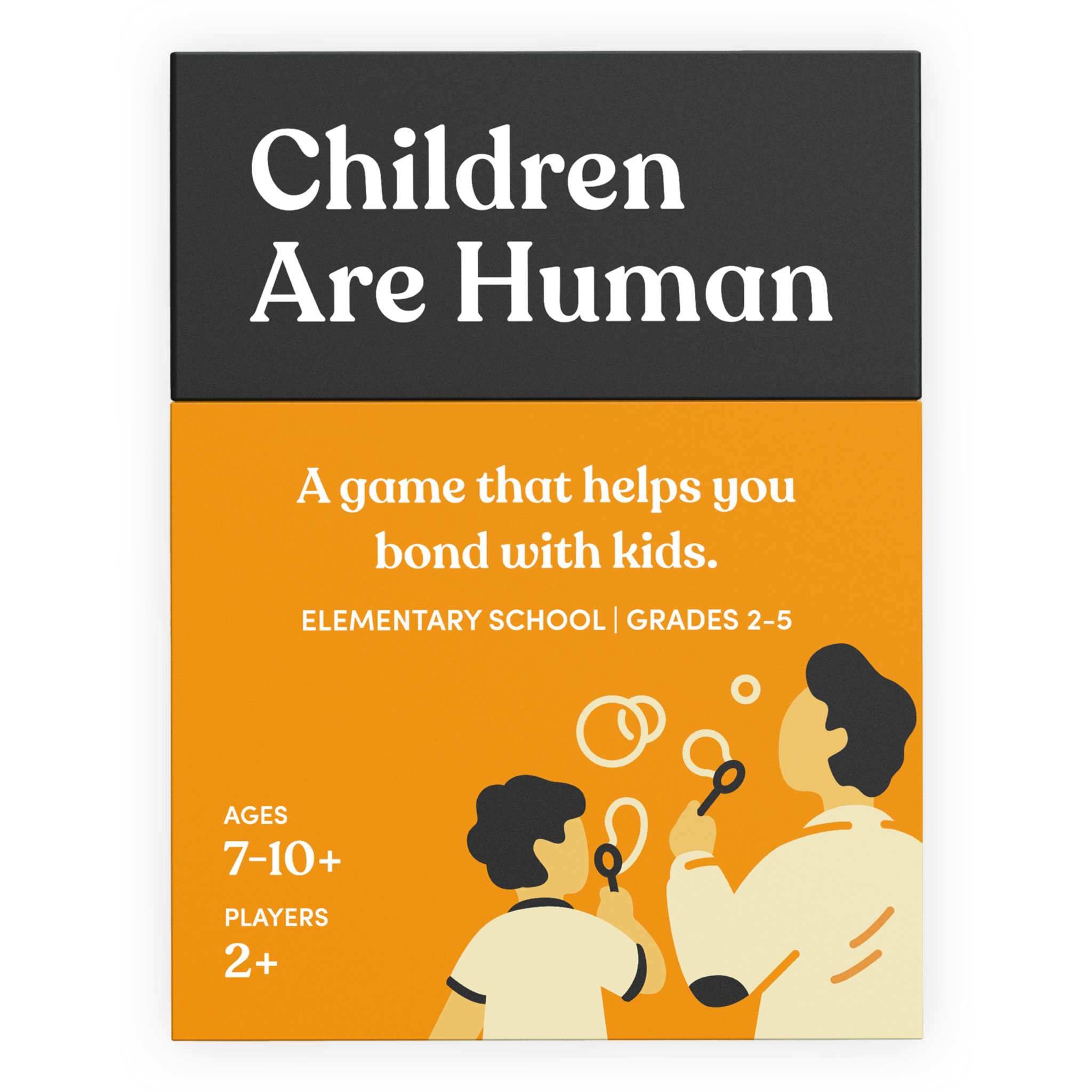 Family communication game package titled 'Children Are Human'
