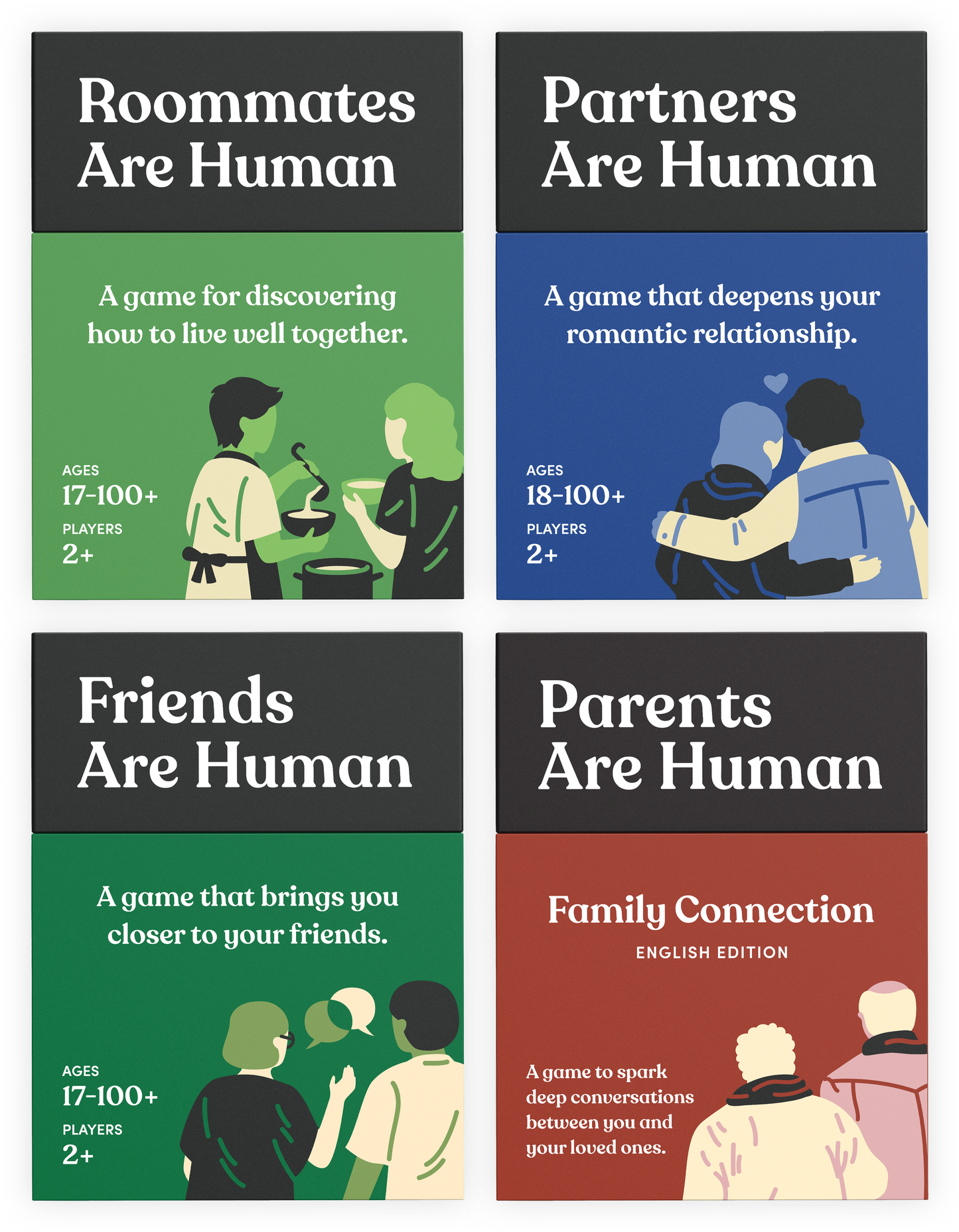 Roommates + Partners + Friends + Parents (English) Bundle